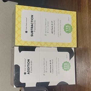Think tank scholar addition and substraction flashcards